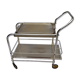Chrome metal rolling bar 1970