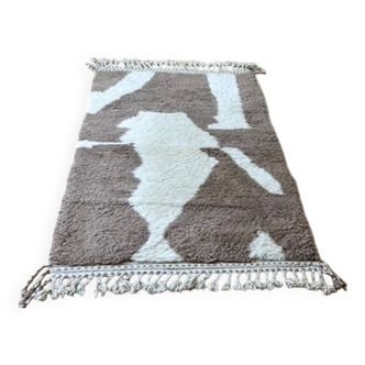 Tapis berbère Beni Ouarain du Maroc - Laine artisanale, 170×105 cm