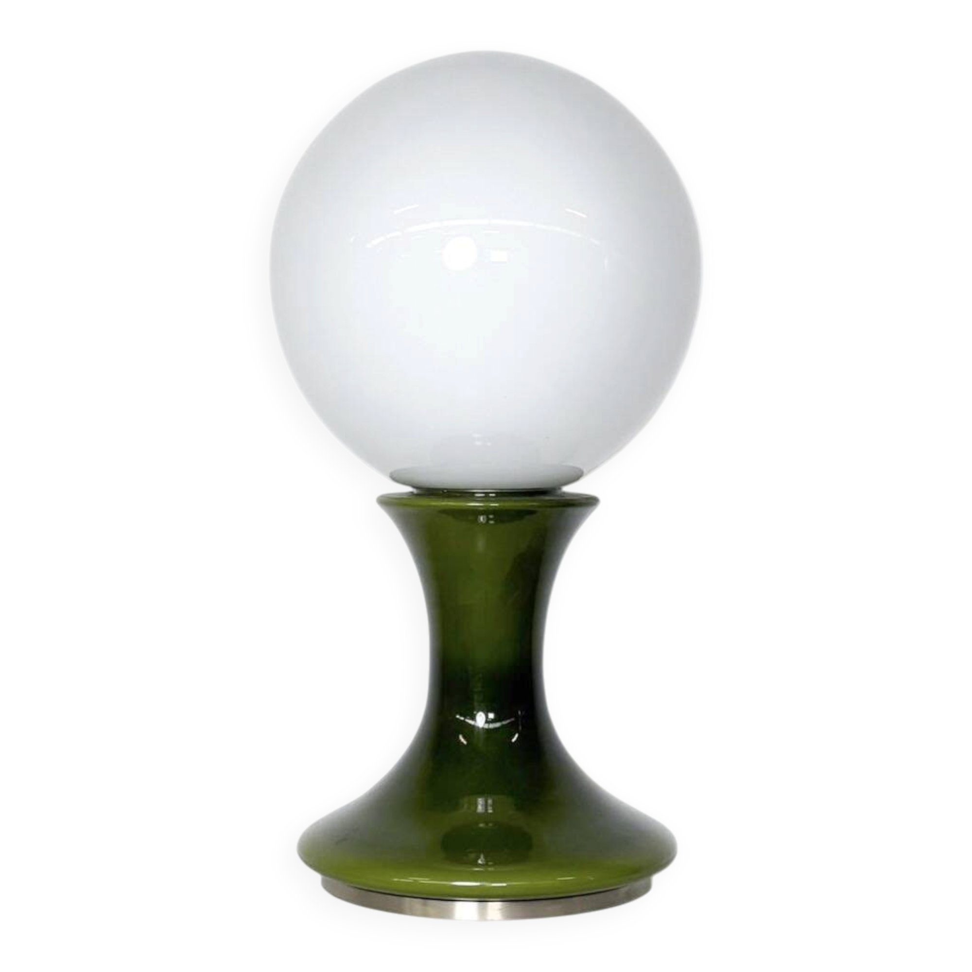 Lampe de table verte Mid-Century Modern, Italie