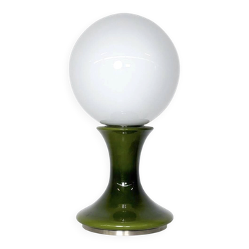 Mid-Century Modern Green Table Lamp, Italy