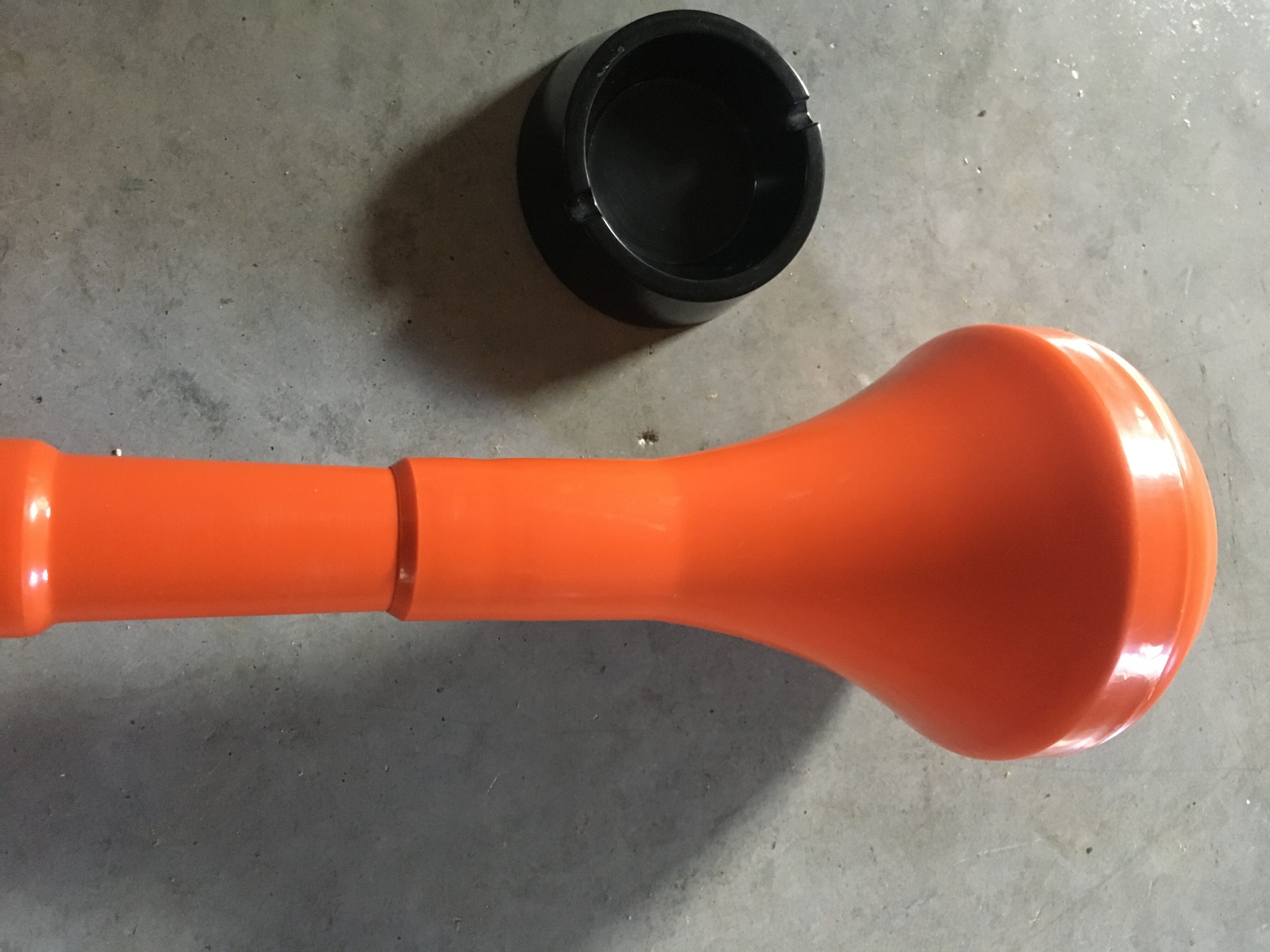 Orange tulip ashtray