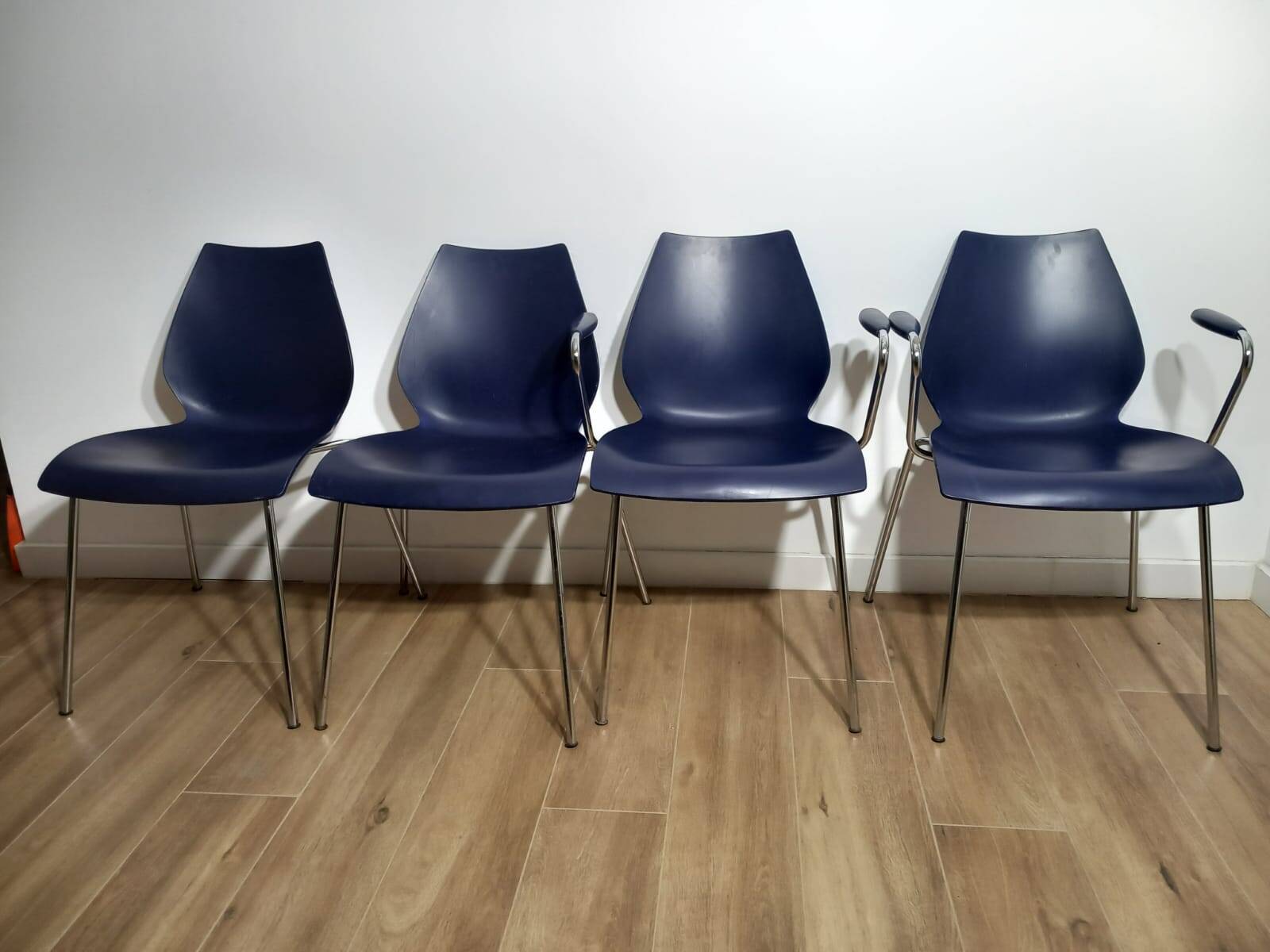 Set of 4 Kartell Maui chairs, Italy, 1980s