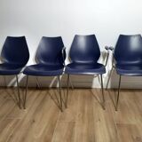 Set of 4 Kartell Maui chairs, Italy, 1980s