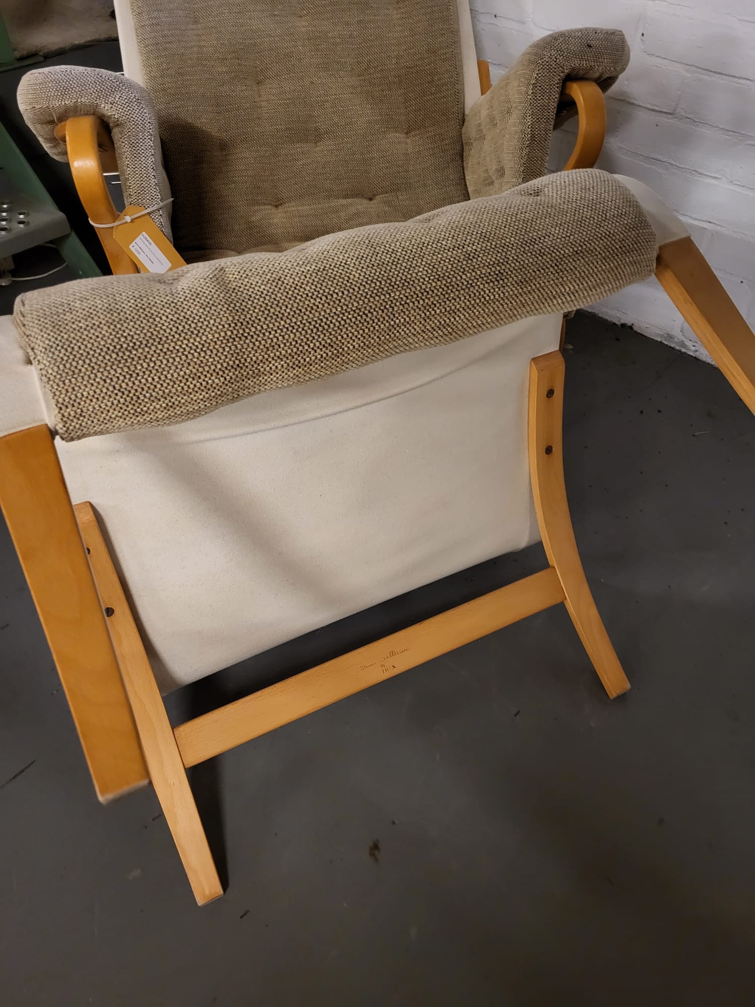 1960s “Pernilla” Chair + ottoman by Bruno Mathsson for DUX, Sweden