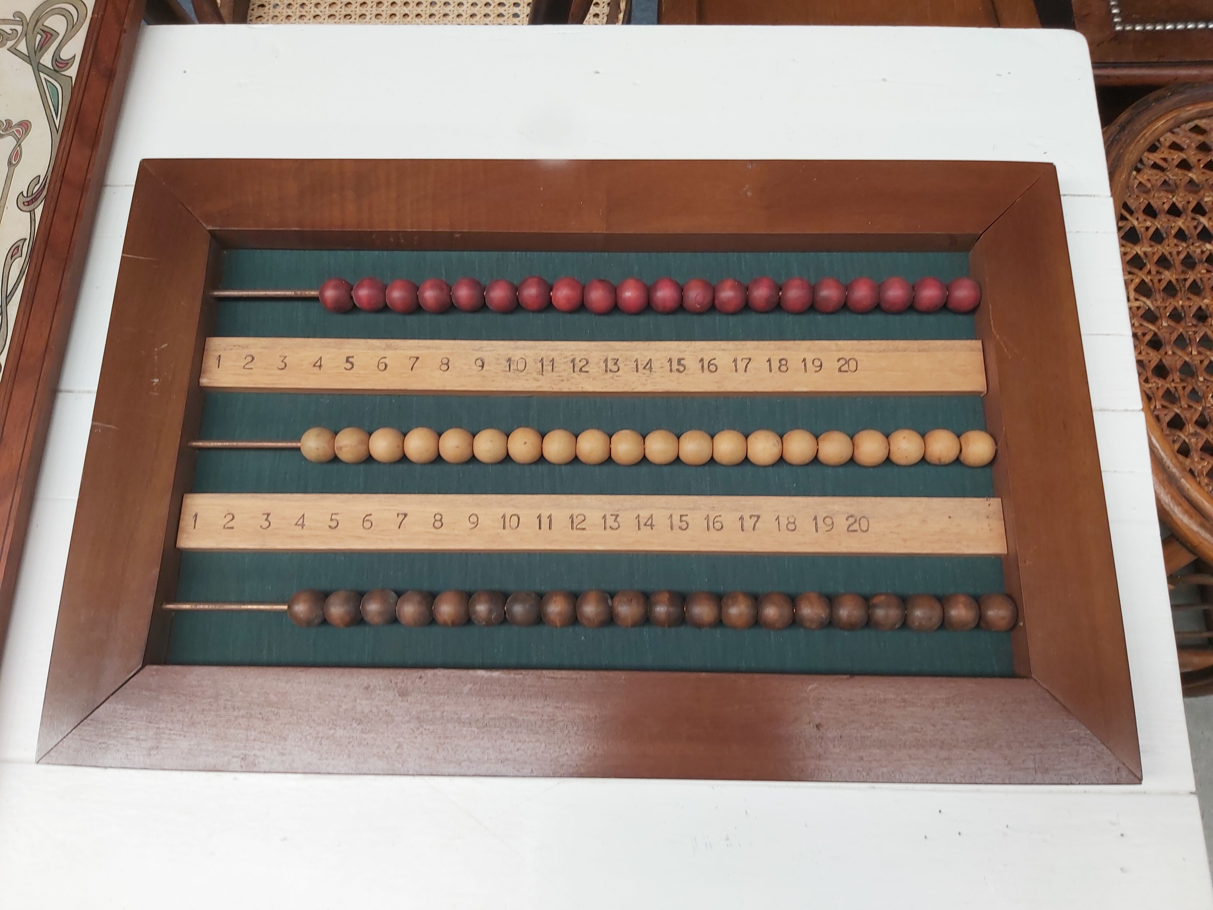 Vintage billiard marker abacus