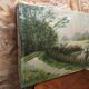 Old painting oil on canvas C. Guyon Campaign XIXth Vintage