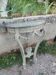 Beautiful antique wooden console with a marble top in Louis XVI style.
