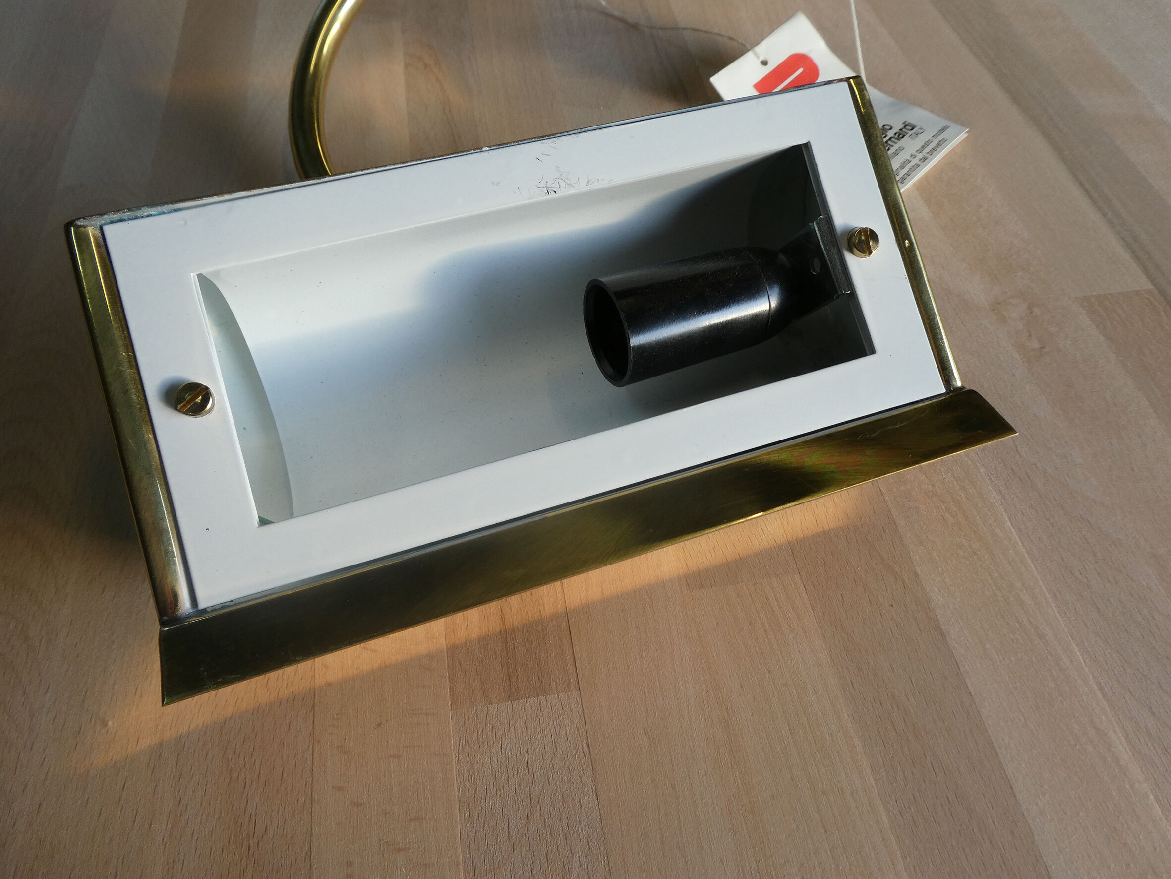 Design golden wall lamp by Sergio Bernardi - Italy