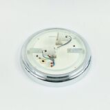 Large Mid Century Flower Shaped Glass Ceiling Light From Limburg, 1970s