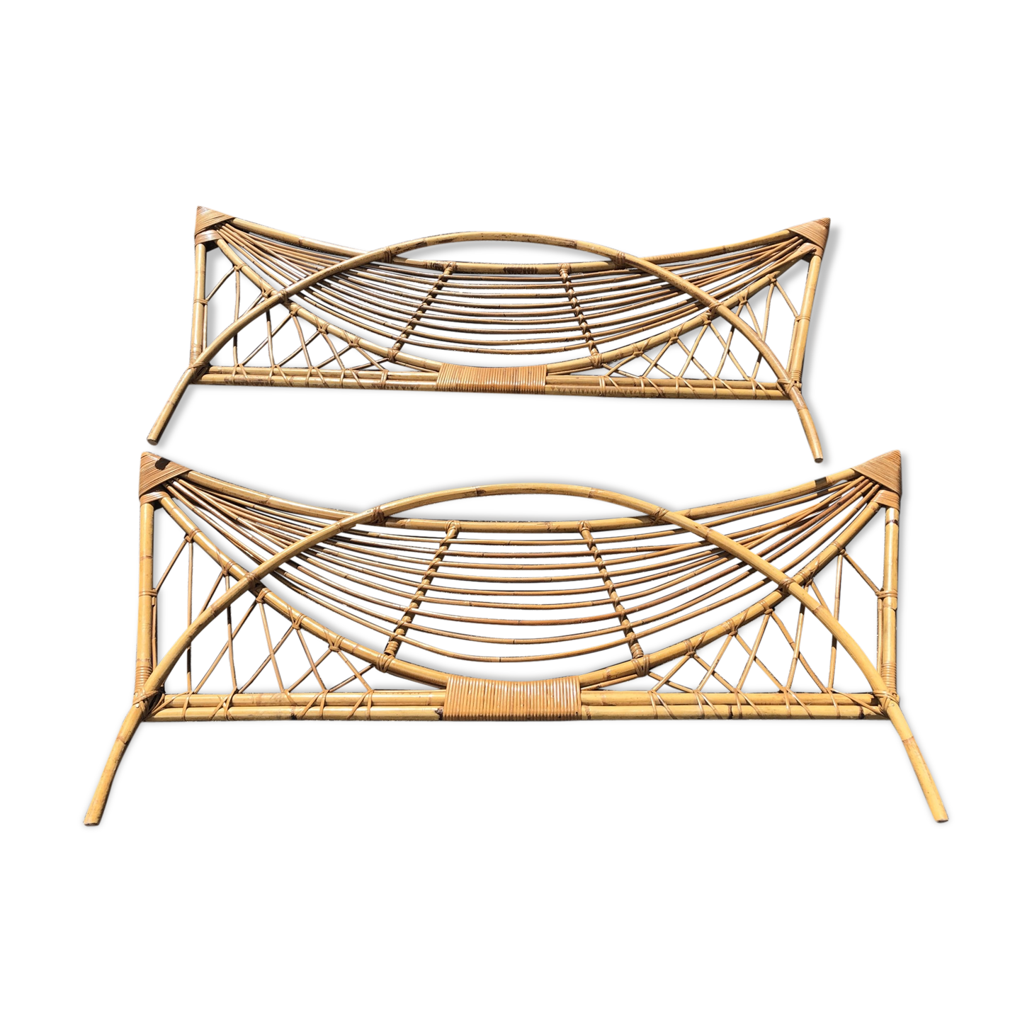 Head and foot of rattan rattan from the 60