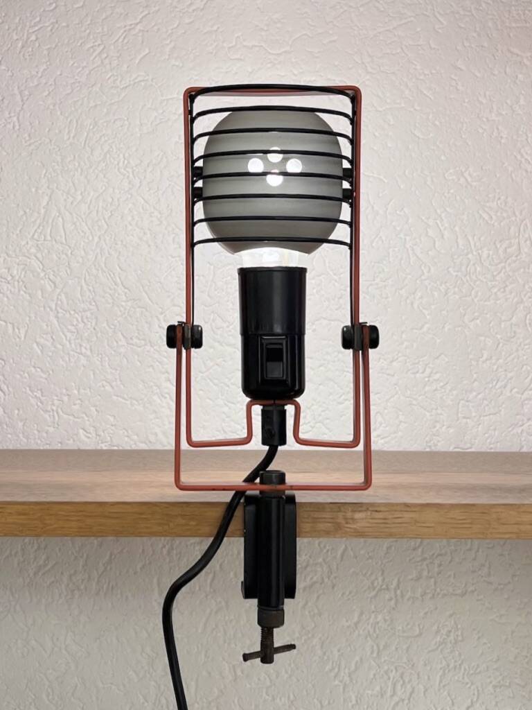 Sintesi clamp lamp by Artemide Ernesto Gismondi Italy circa 1975