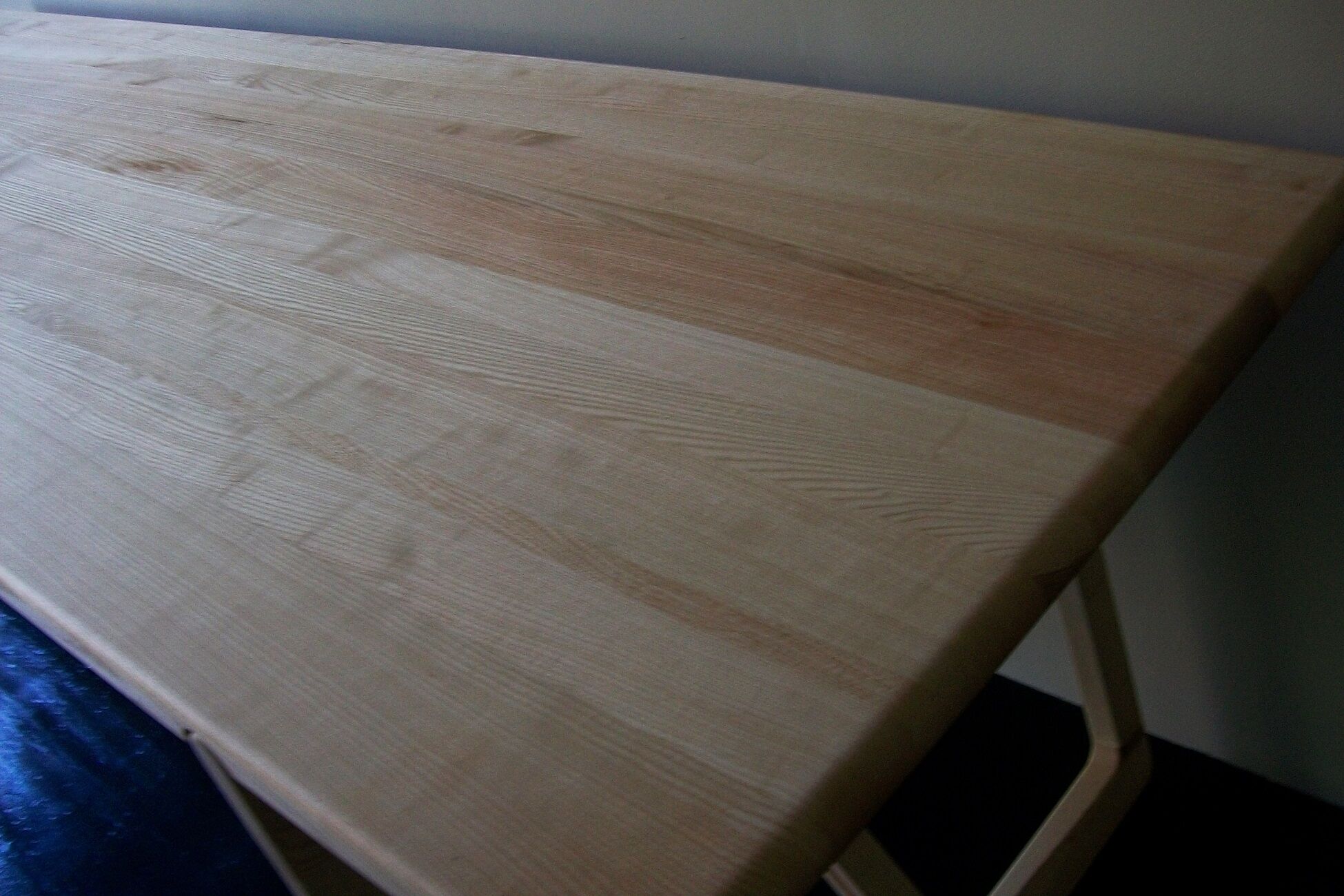 Solid ash dining table, Belgium