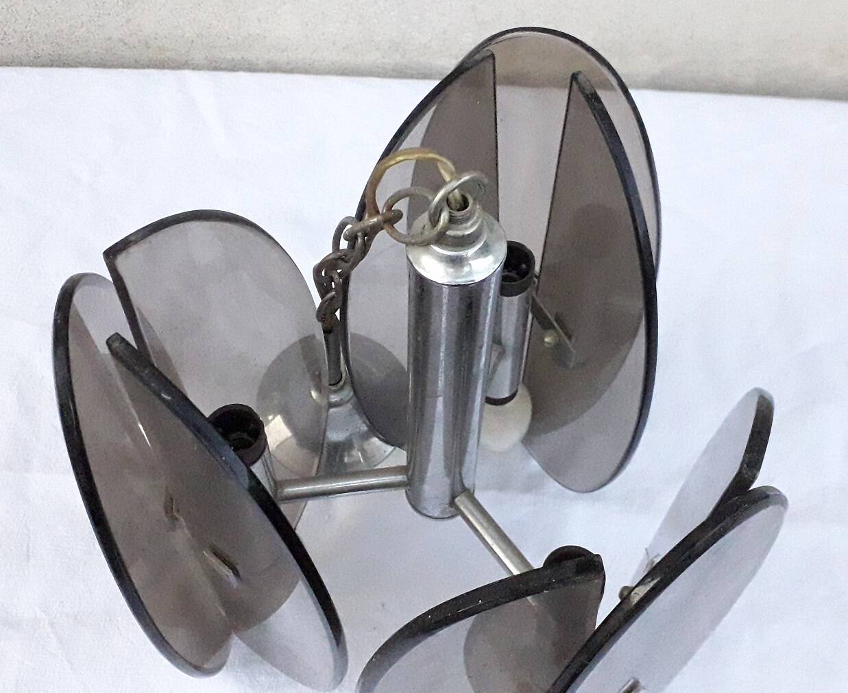 Glass pendant light 1970