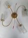 Large vintage gold four-light wall sconce
