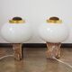 Une paire de lampes de table de style Art Déco, années 1950.
