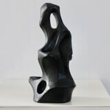 Free-form ceramic, painted black, 1969