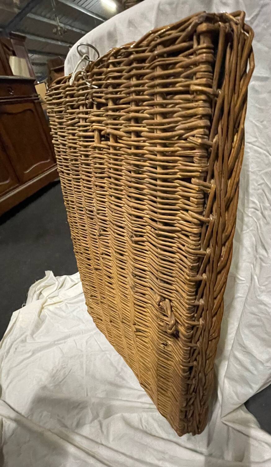 Vintage wicker mirror 1950