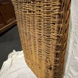 Vintage wicker mirror 1950