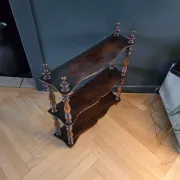 Antique shelf to hang/stand in turned wood - Ref 1464