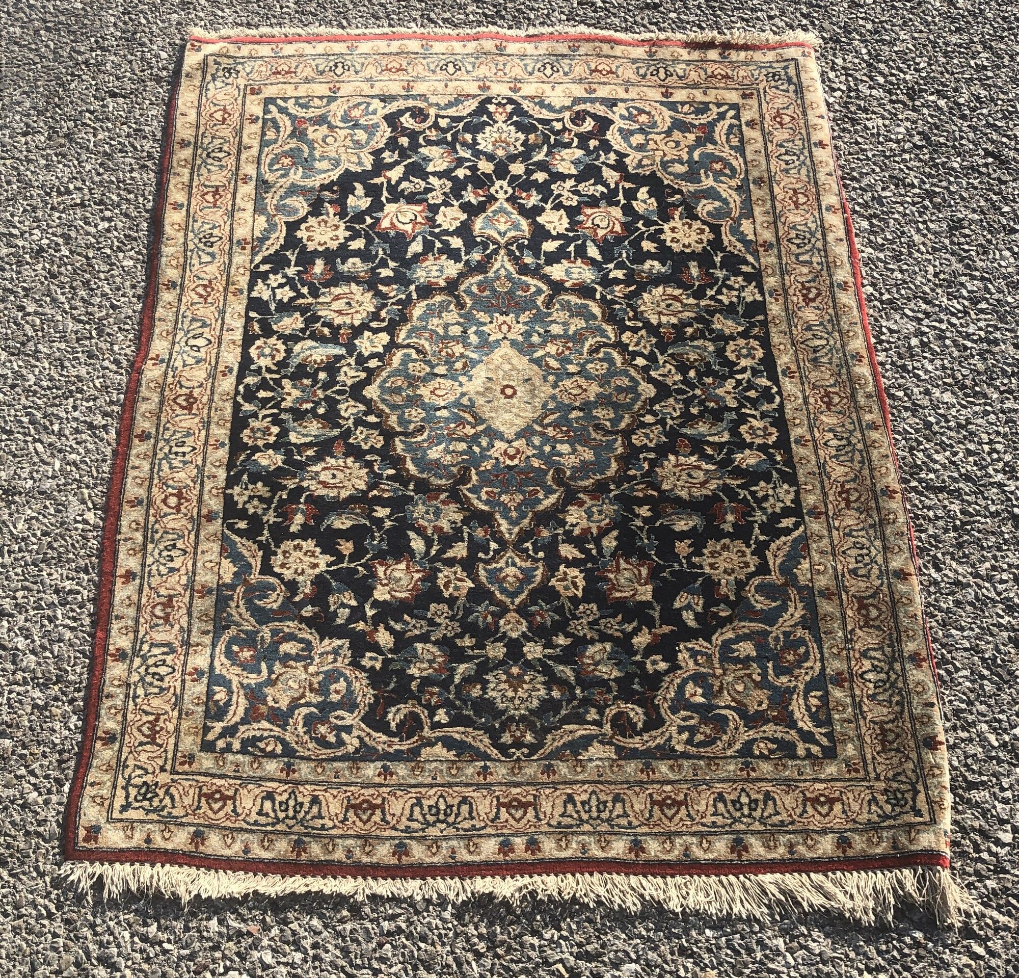 Oriental persian carpet iran nain tudeshk 80x120cm