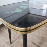 Coffee table cocktail feet compass vintage 60