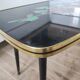 Table basse cocktail pieds compas vintage 60