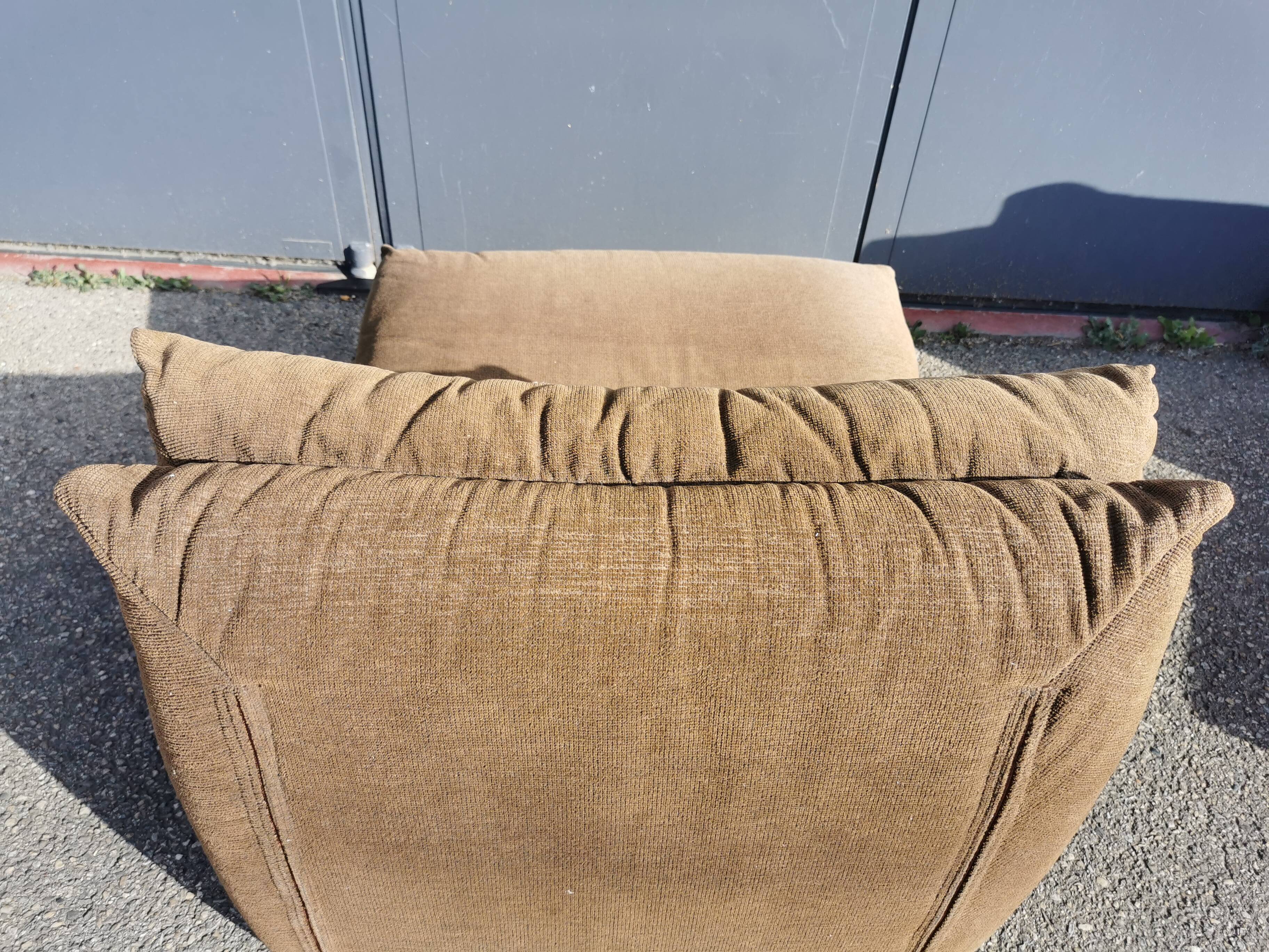 Paire de chauffeuse Cinna des années 70