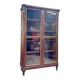 Library, mocheté mahogany display case in louis xvi style 19th century
