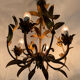 Golden palm leaf lustre 1970s