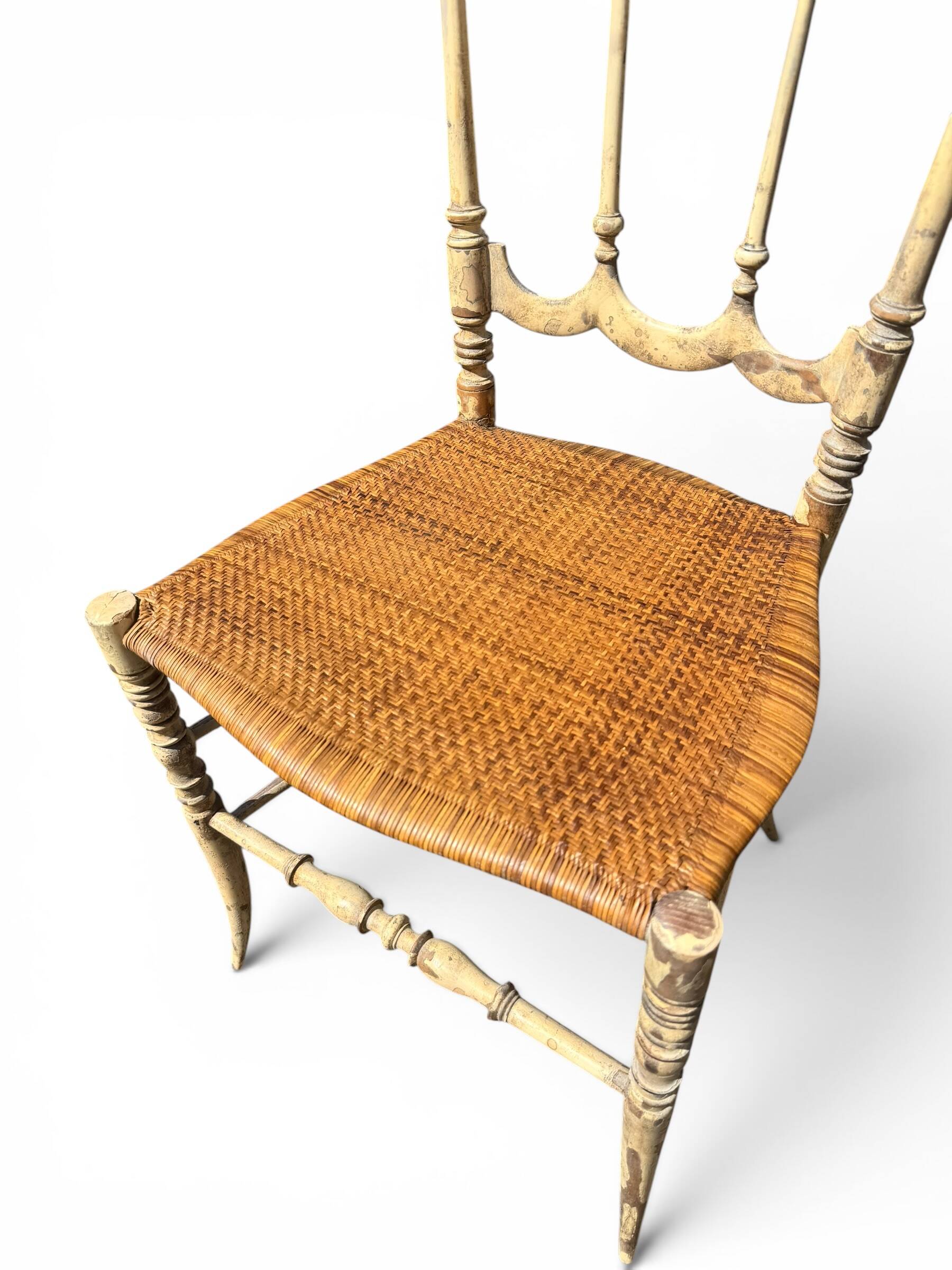 Italian Chiavari chair with patina – Rocca – 1960s