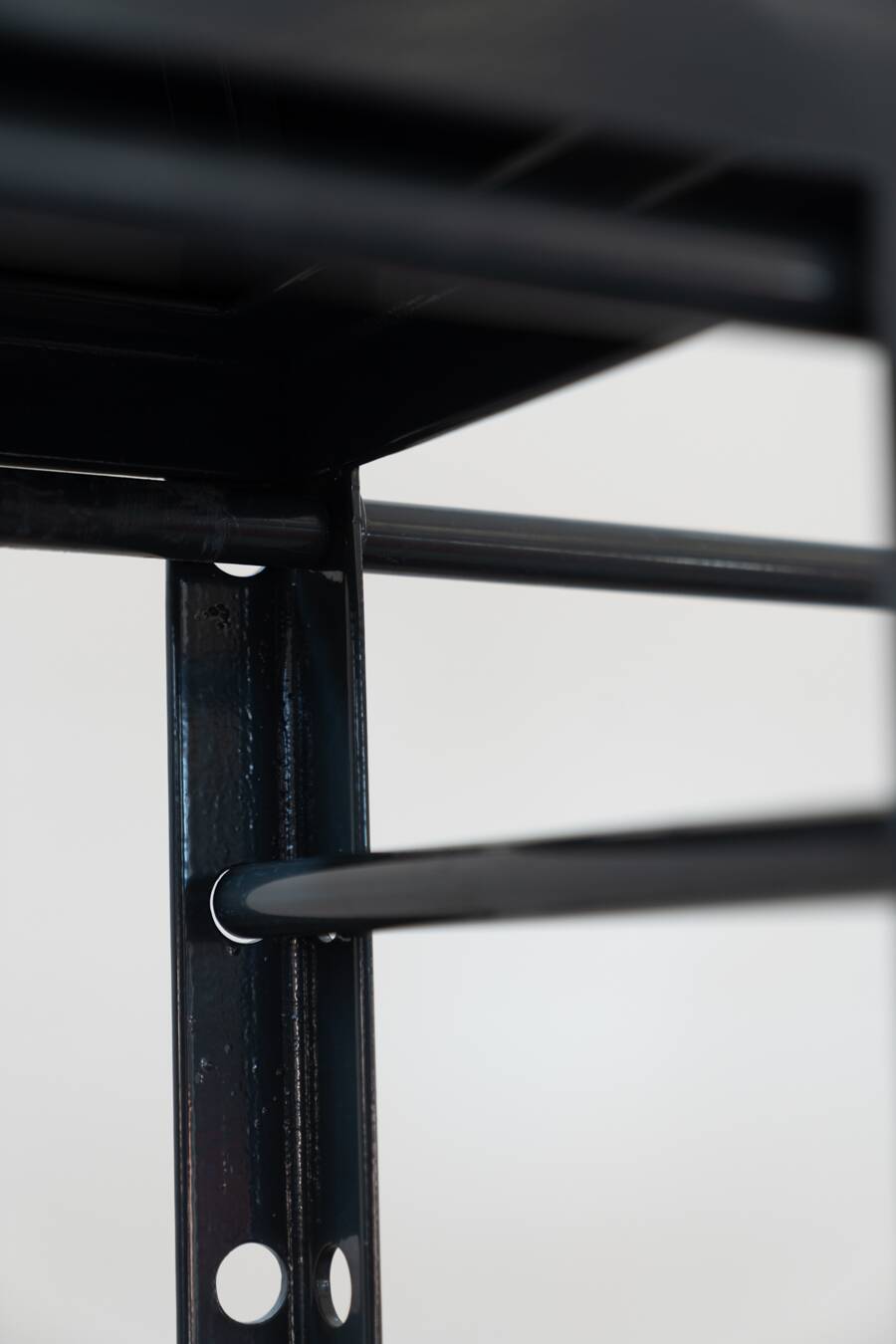 Wooden and brass coat rack, set of 4, 1970s