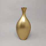 Paire de vases en céramique en couleur dorée années 1970