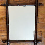 Rattan mirror