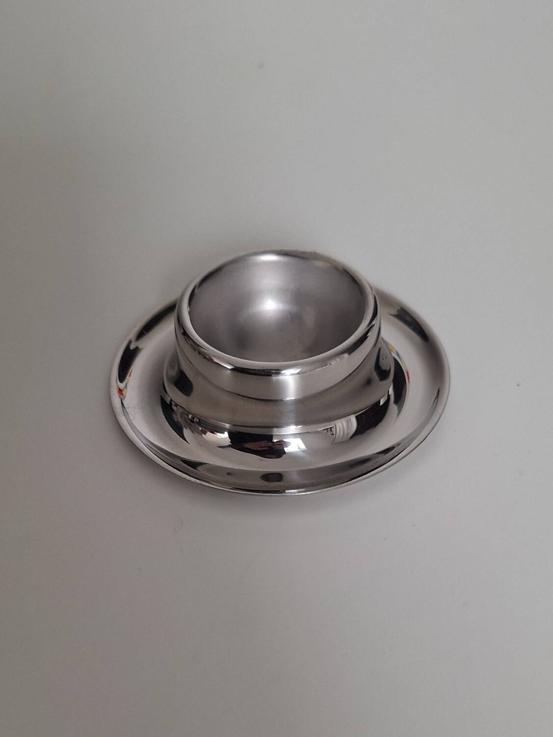 Vintage stainless steel egg cup
