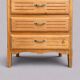 Buffet parisien vitré Art déco en bois brut
