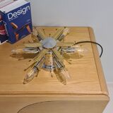 Ceiling lamp, wall lamp, chandelier sun, star, Italy vintage 1960