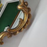 Mirror XIXth gilded wood and mercury ice 61x45cm