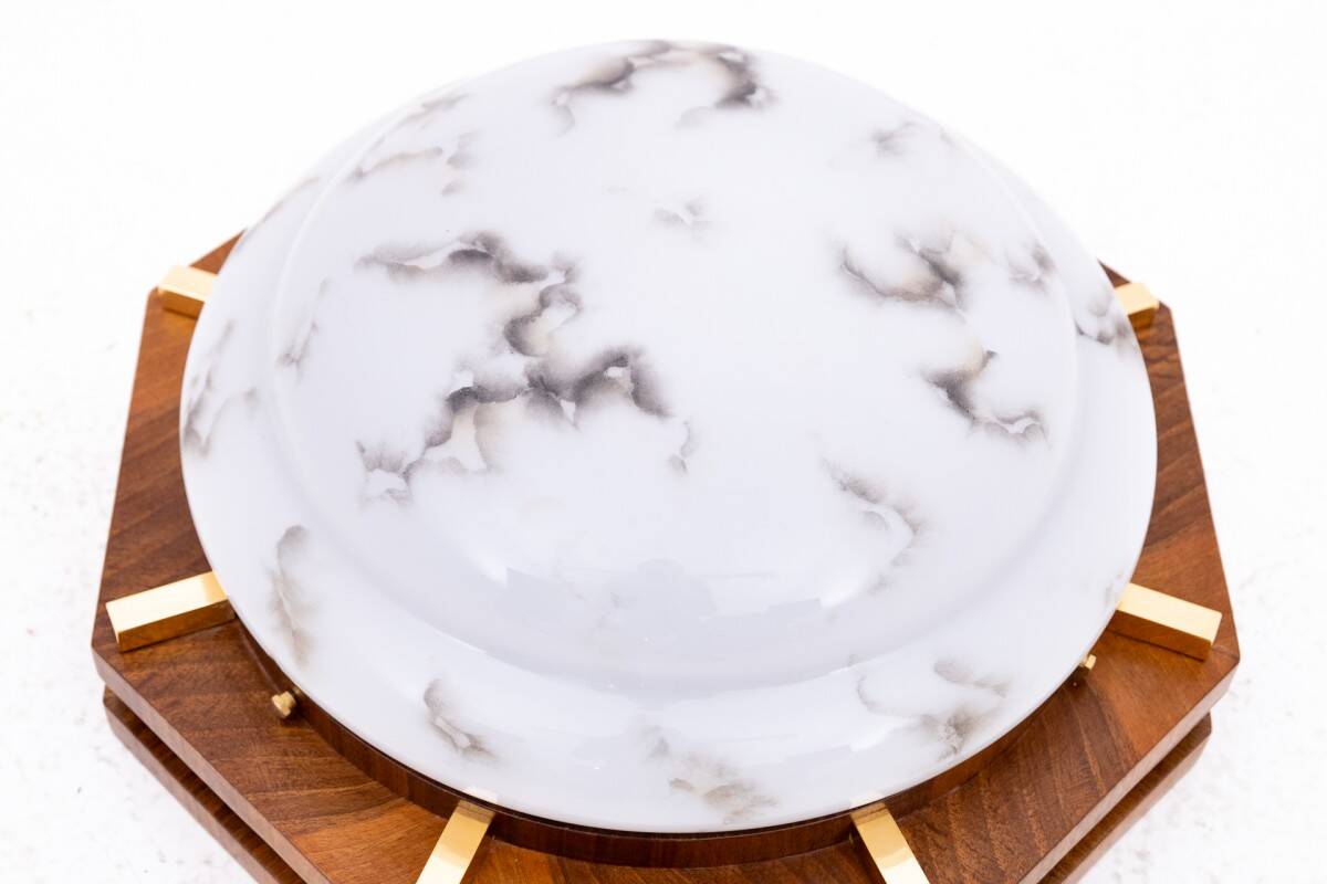 Art Deco lamp/ceiling, Poland, 1950s.