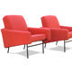 Pair of armchairs "G10" by Pierre Guariche edition Airborne Kvadrat