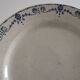 Assiettes ancienne plates " Etrusque " en porcelaine opaque de Gien Terre de Fer