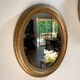Miroir ovale en bois doré, style Napoléon III