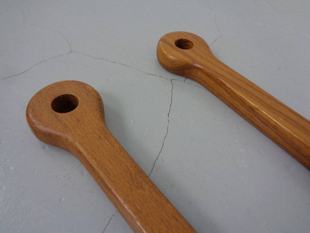 Mid-Century Teak Salad Bowl and Spoons by Richard Nissen for Nissen, 1960s, Set of 3