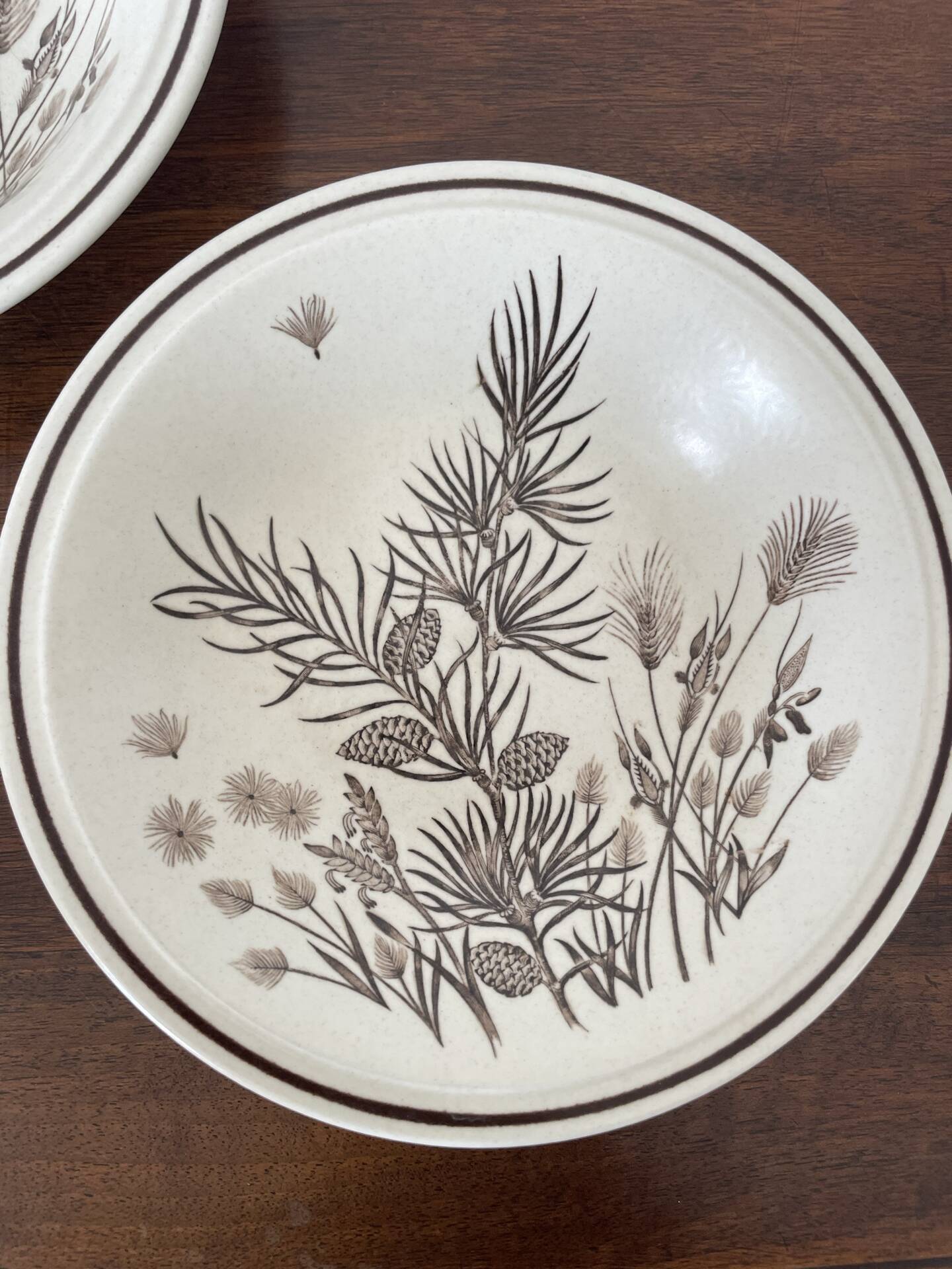 Set of 2 Grindley English ceramic plates.