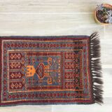 Oriental carpet pure wool 78 x 48cm