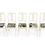 5 relooked antique chairs