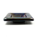 Mid-century modern iridescent ceramic ashtray/ vide poche, Paoli Italy 1970