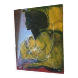 Tableau portrait de femme Marloff 1960