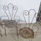 Chaises de jardin en fer forgé