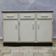 Low kitchen furniture formica ivory color