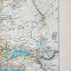 Antique engraving 1898, Europe, map, European Union • Lithograph, original illustration